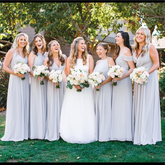 Dessy collection off the shoulder gown - Picture 8 of 8